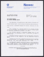 Department of Transportation News Releases JulySeptember 1995