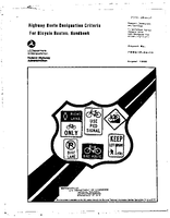 Highway Route Designation Criteria for Bicycle Routes A Handbook