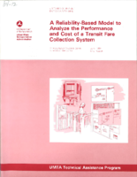 ReliabilityBased Model to Analyze the Performance and Cost of a Transit Fare Collection System
