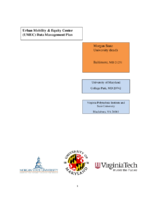 Urban Mobility  Equity Center UMEC Data Management Plan
