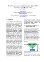 Direct measurement of initial wake separation bo and initial circulation  using pulsed lidars