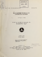 Noise abatement techniques for construction equipment  final report