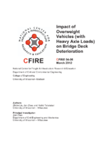 Impact of overweight vehicles with heavy axle loads on bridge deck deterioration