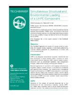 Simultaneous Structural and Environmental Loading of a UHPC Component  techbrief