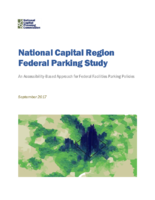 National Capital Region Federal Parking Study  An AccessibilityBased Approach for Federal Facilities Parking Policies