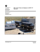 Side Impact Test and Analyses of a DOT117 Tank Car