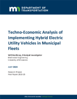 TechnoEconomic Analysis of Implementing Hybrid Electric Utility Vehicles in Municipal Fleets
