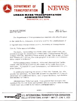 Department of Transportation News Urban Mass Transportation Administration UMTA 7224