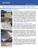Measuring and Specifying Pavement Smoothness  techbrief