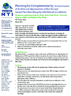 Planning for complementarity  an examination of the role and opportunities of firsttier and secondtier cities along the highspeed rail network in California research brief