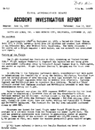 Investigation of Aircraft Accident UNITED AIR LINES NEAR REDWOOD CITY CALIFORNIA 19510912