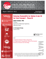 Reducing Flammability for Bakken Crude Oil for Train Transport  Phase III