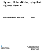 Highway History Bibliography State Highway Histories