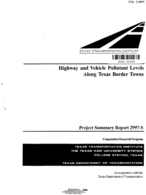 Highway and Vehicle Pollutant Levels along Texas Border Towns