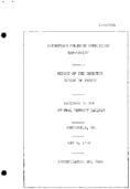 Interstate Commerce Commision Report of the Accident  Investigation Occuring on the CENTRAL VERMONT RAILWAY NORTHFIELD VT