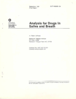 Analysis for drug in saliva and breath