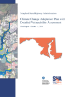 Maryland State Highway Administration Climate Change Adaptation Plan with Detailed Vulnerability Assessment