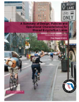 A summary of design policies and operational characteristics for shared bicyclebus lanes