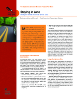 Staying in Lane  Intelligent Fusion of Vehicle Sensor Data  fact sheet