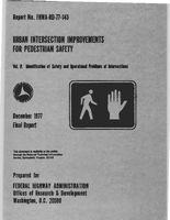 Urban Intersection Improvements for Pedestrian Safety Volume II Identification of Safety and Operational Problems at Intersections