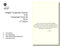 Intelligent transportation systems in the Transportation Equity Act for the 21st century