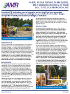 InSitu Scour Testing Device ISTD State Demonstrations of Field Soil Tests Scarborough ME