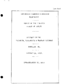 Interstate Commerce Commision Report of the Accident  Investigation Occuring on the DELAWARE LACKAWANNA AND WESTERN RAILROAD PORTLAND PA