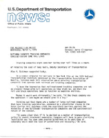 Department of Transportation News Releases March 1978