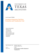 Develop an Interactive Unit Price Estimation and Visualization Tool Final Report