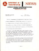 Department of Transportation News Urban Mass Transportation Administration UMTA 7362