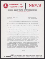 NHTSA News Releases AprilJune 1972