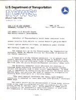 Department of Transportation News Office of Public Affairs UMTA 5577 DOT Awards 111 Million Grants for Boston Transit Improvements