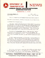 Department of Transportation News Urban Mass Transportation Administration DOT 8471