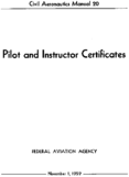 Part 20 Pilot And Instructor Certificates