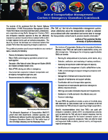 Role of Transportation Management Centers in Emergency Operations Guidebook