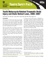 Youth MotorcycleRelated Traumatic Brain Injury and State Helmet Laws 20052007