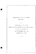 Interstate Commerce Commision Report of the Accident  Investigation Occuring on the LOUISVILLE AND NASHVILLE RAILROAD BIRMINGHAM AL