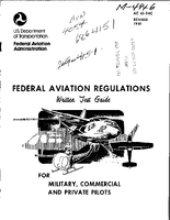 AC 6134C Federal Aviation Regulations Written Examination Guide  Private Commercial and Military Pilots