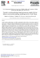 Towards a social psychologybased microscopic model of driver behavior and decisionmaking  modifying Lewins field theory