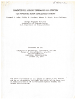 Mandated fuel economy standards as a strategy for improving motor vehicle fuel economy