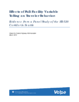 Effects of fullfacility variable tolling on traveler behavior  evidence from a panel study of the SR520 corridor in Seattle