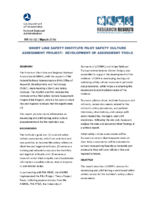 Short Line Safety Institute Pilot Safety Culture Assessment Project Development of Assessment Tools Research Results