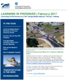 Learning in Progress Improving the Performance of the Transportation Industry Through Training  February 2017