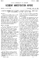 Investigation of Aircraft Accident AVIATION CORPORATION OF SEATTLE MELBOURNE FLORIDA 19500605