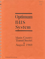 Optimum Bus System and Summary of Water Transportation Study Staff Report to the Board of Directors of Marin County Transit District