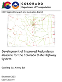 Development of Improved Redundancy Measure for the Colorado State Highway System