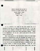 Remarks Prepared for Delivery by Secretary Elizabeth Hanford Dole at the Federal Womens Forum