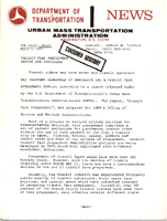 Department of Transportation News Urban Mass Transportation Administration UMTA 7715 Transit Fare Prepayment Now Available