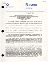 Remarks Prepared for Delivery by Secretary of Transportation Elizabeth Hanford Dole to the Commonwealth Club