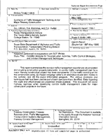Synthesis of Traffic Management Techniques for Major Freeway Construction